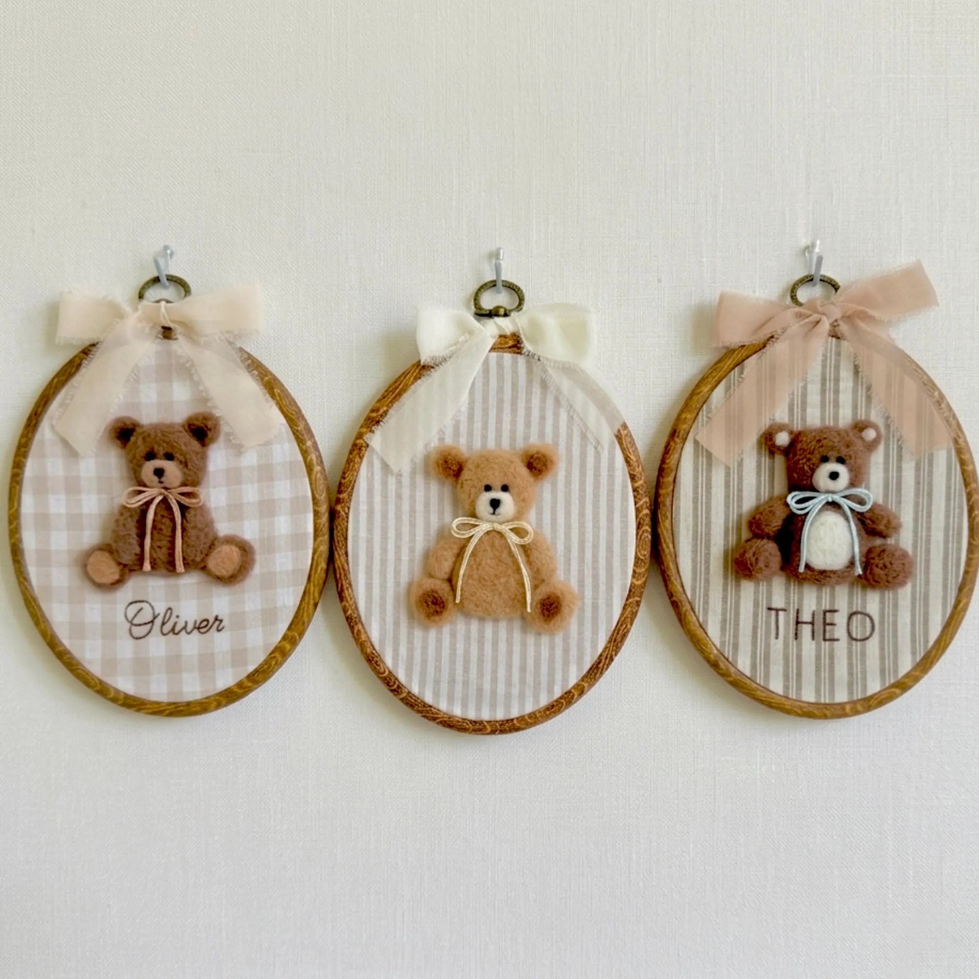 Custom Teddy Bear Nursery, Felted Bears