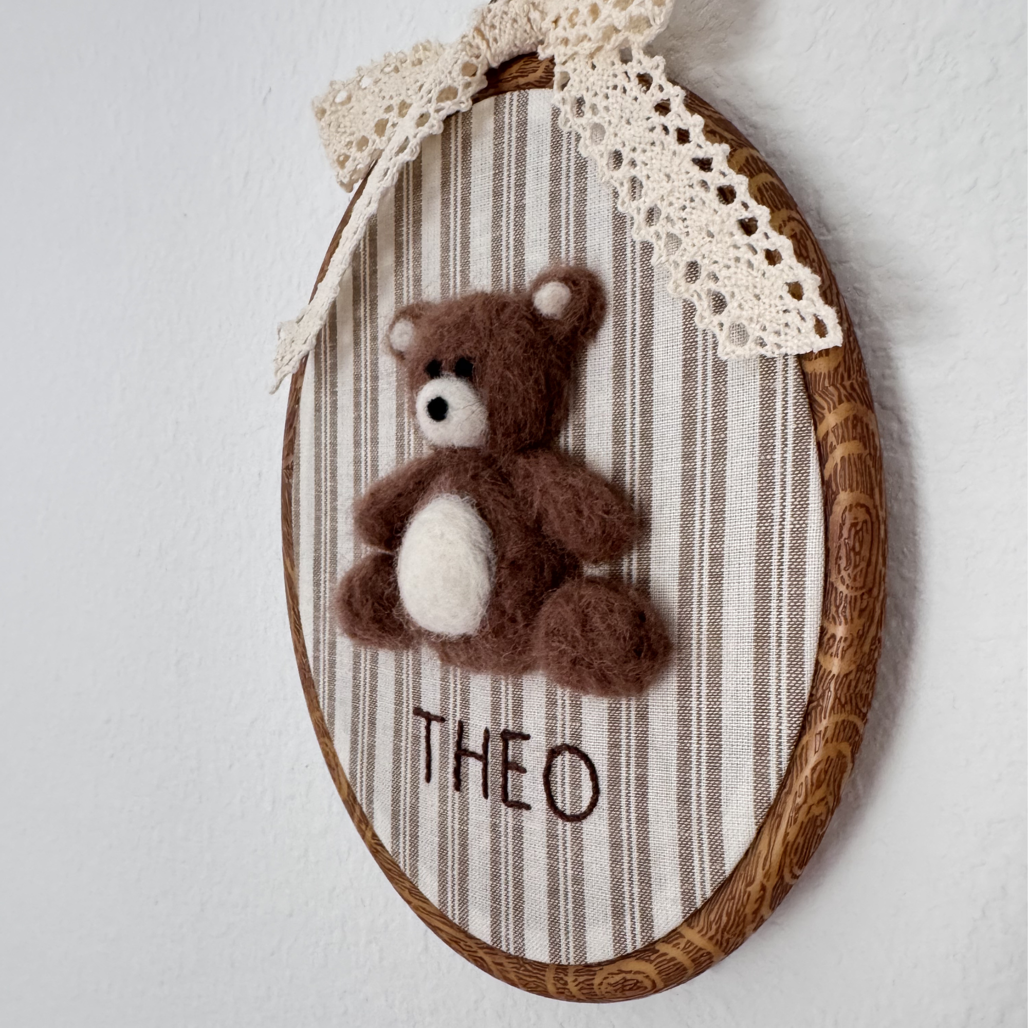 Personalized Teddy Bear Nursery Name Sign