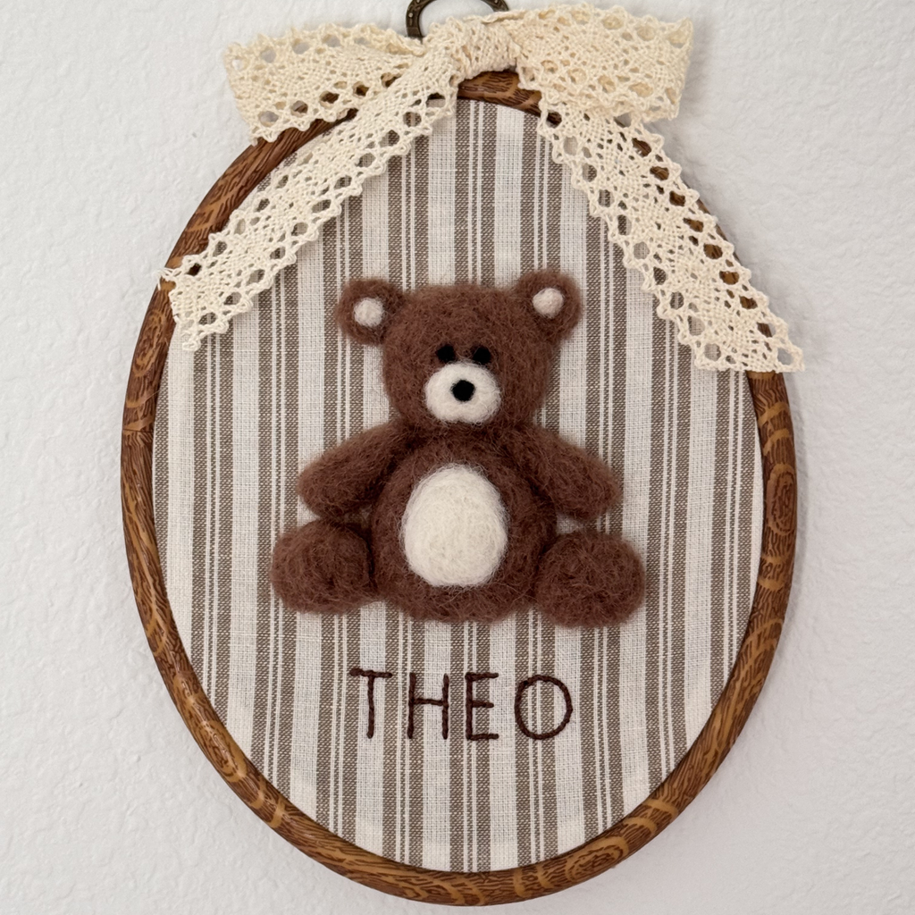Personalized Teddy Bear Nursery Name Sign